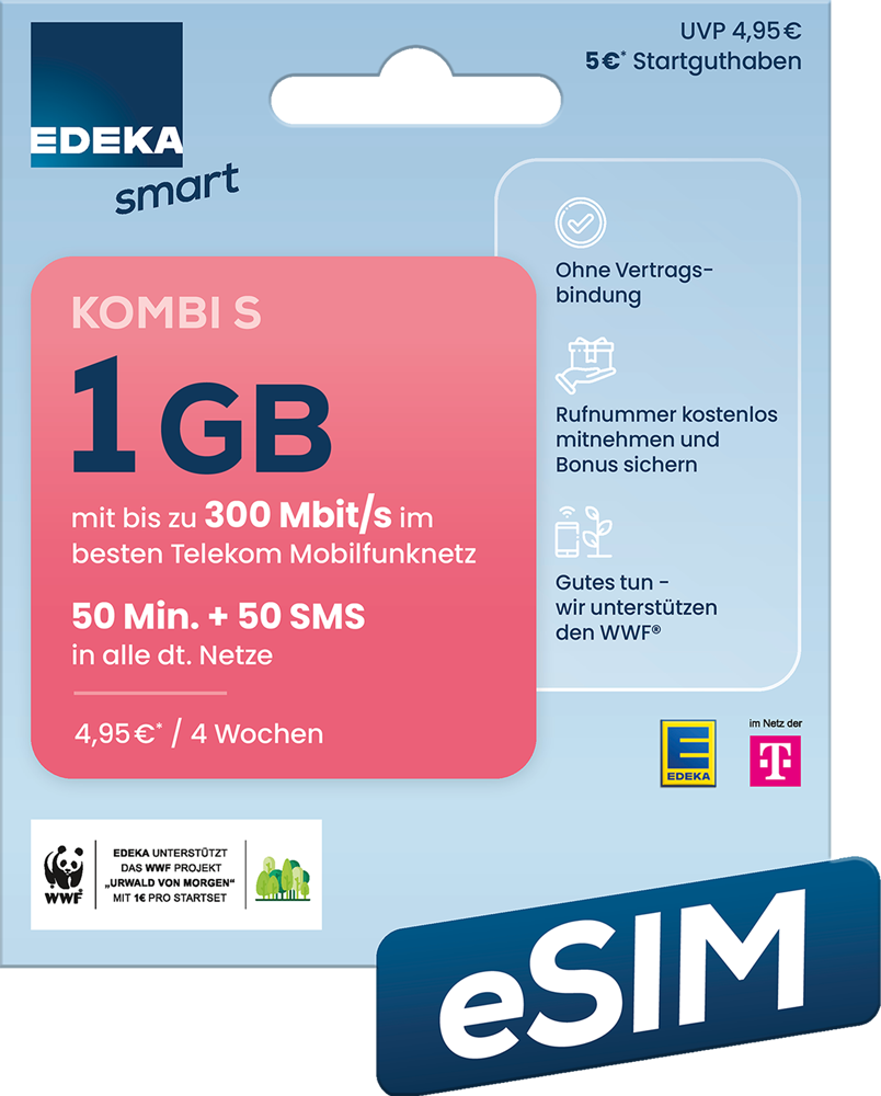 EDEKA smart kombi S eSIM